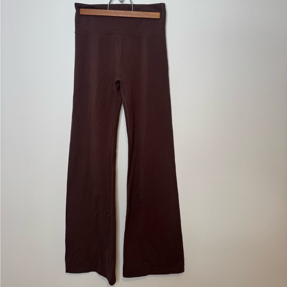 Vuori Boot Cut Jumpsuit Pants in Dark Brown - Picture 2 of 3